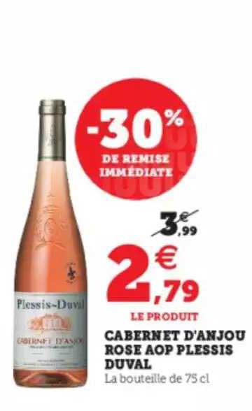 cabernet d'anjou rose aop plessis duval