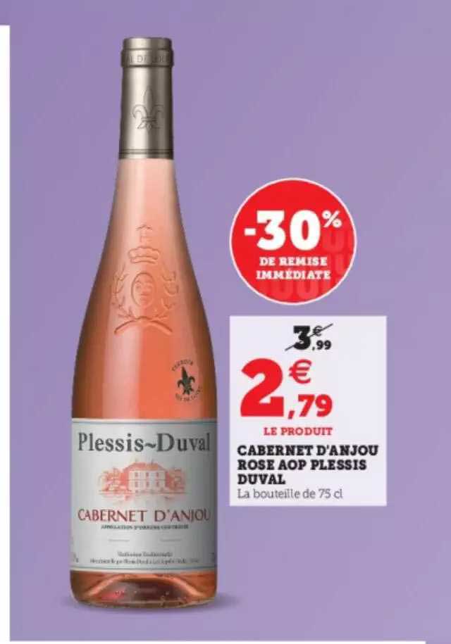 cabernet d'anjou rose aop plessis duval