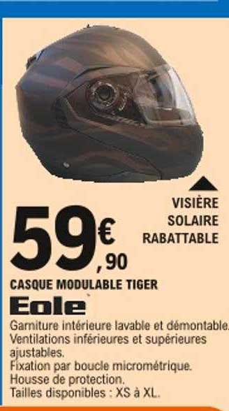 casque modulable tiger eole