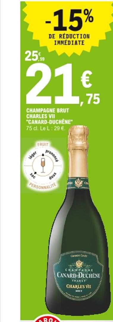 champagne brut charles VII "canard-duchêne"