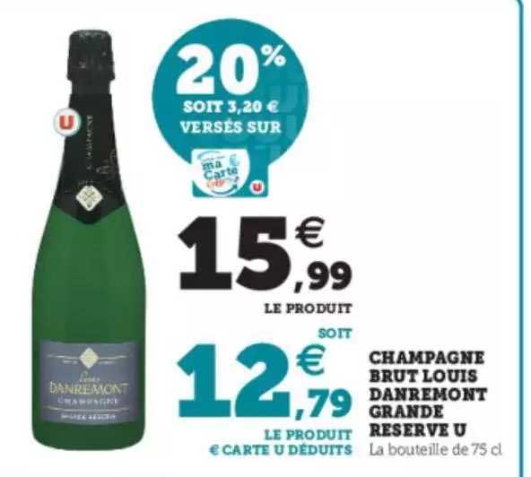 champagne brut louis danremont grand réserve u