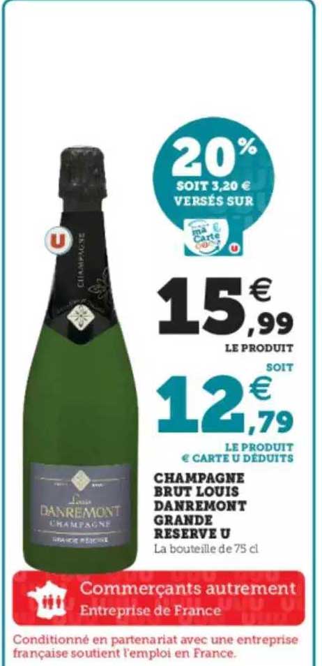 champagne brut louis danremont grand réserve u