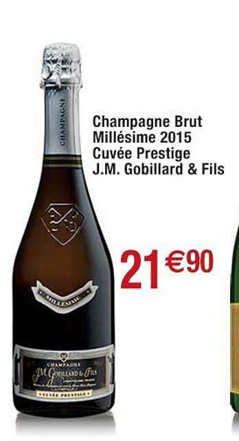 champagne brut millésime 2015 cuvée prestige j.m. gobillard & fils