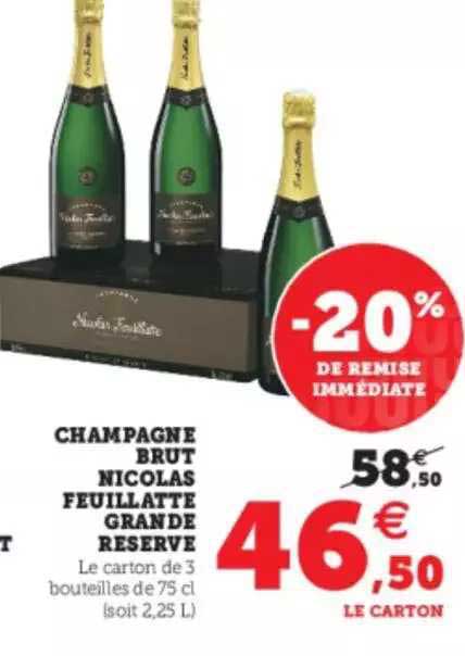 Champagne Brut Nicolas Feuillette Grande Réserve
