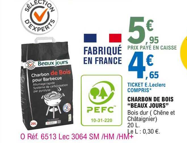 charbon de bois "beaux jours"