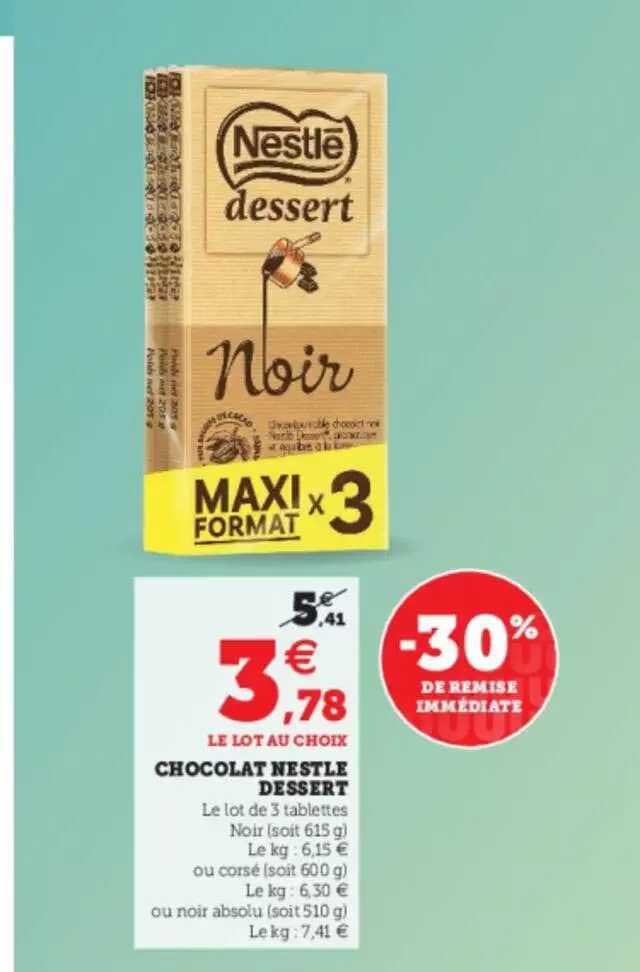 Chocolat Nestlé Dessert