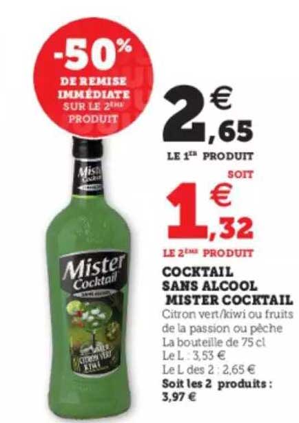 cocktail sans alcool mister cocktail