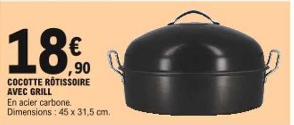 cocotte rôtissoire avec grill