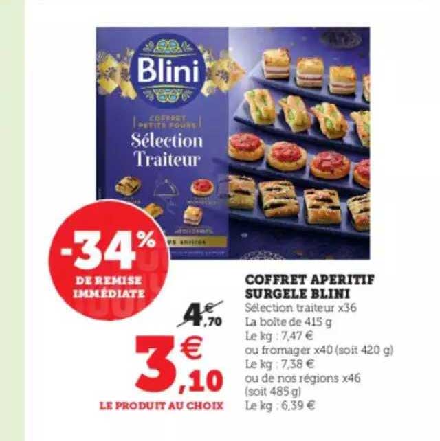 Coffret Apéritif Surgelé Blini