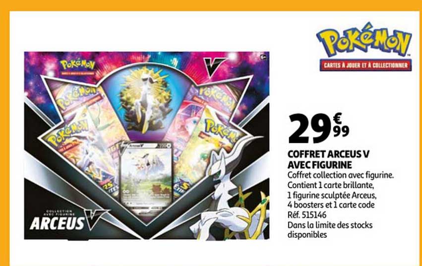 coffret arceus V avec figurine