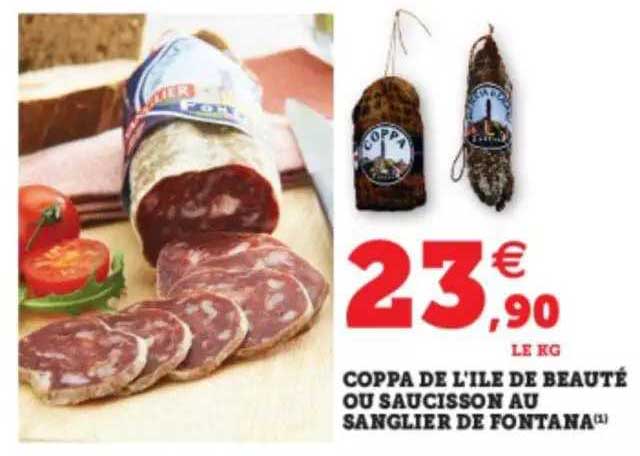 coppa de l'île de beauté ou saucisson au sanglier de fontana