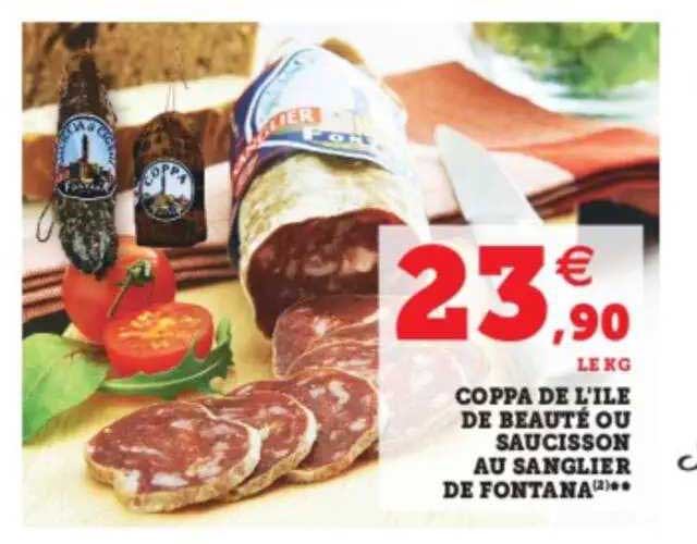 coppa de l'île de beauté ou saucisson au sanglier de fontana