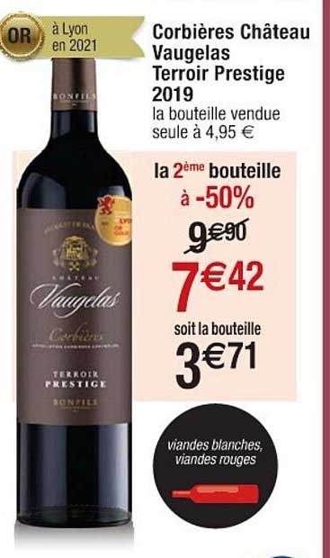corbières château vaugelas terroir prestige 2019