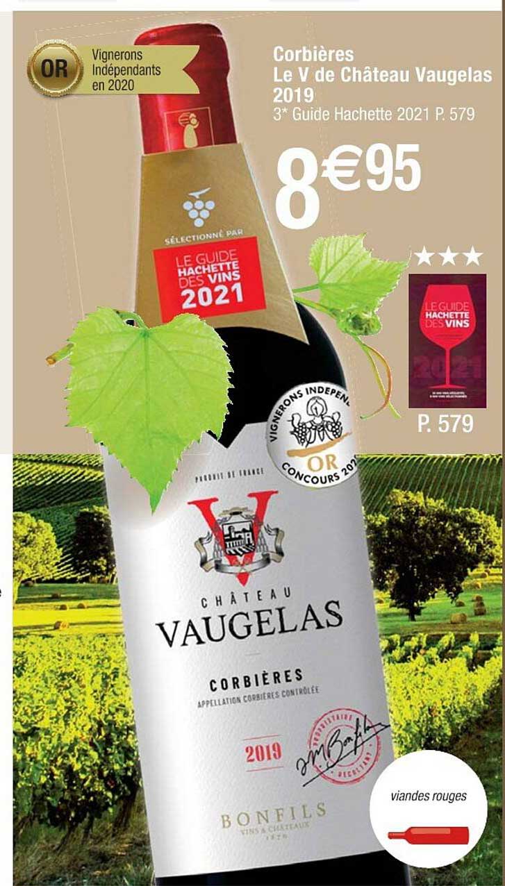 corbières le v de château vaugelas 2019