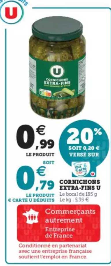 Cornichons Extra-fins U