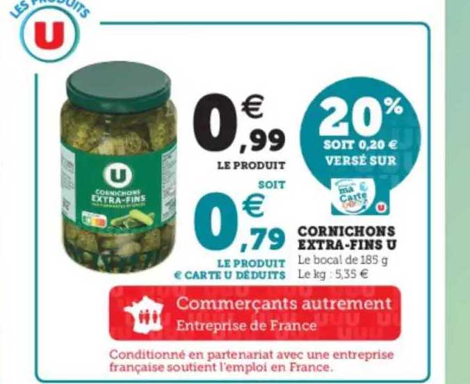 cornichons extra-fins u