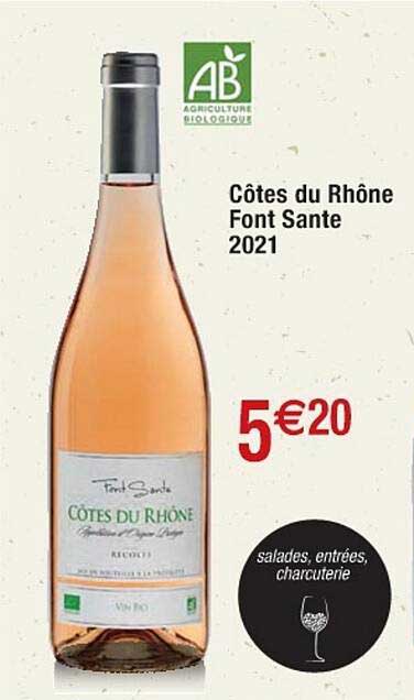 côtes du rhône font sante 2021