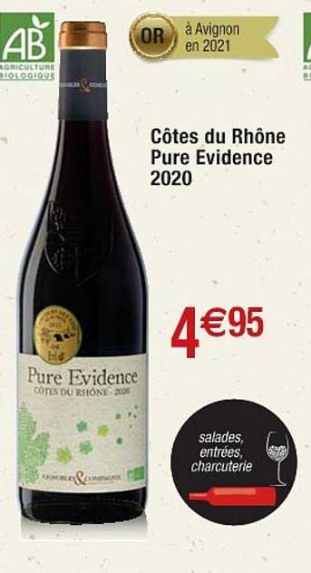 côtes du rhône pure évidence 2020