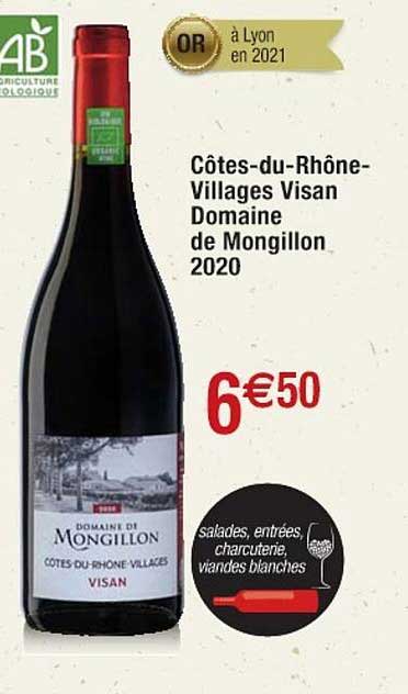 côtes-du-rhône-villages visan domaine de mongillon 2020