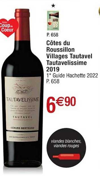 Côtes Du Roussillon Villages Tautavel Tautavelissime 2019