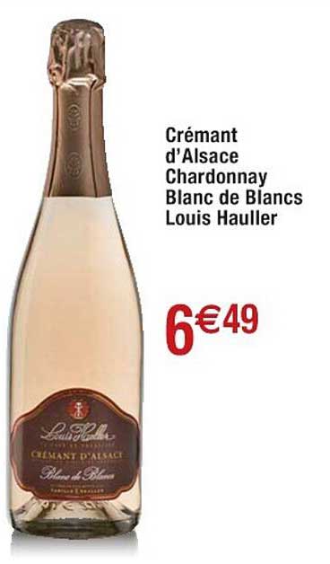 crémant d'alsace chardonnay blanc de blancs louis hauller