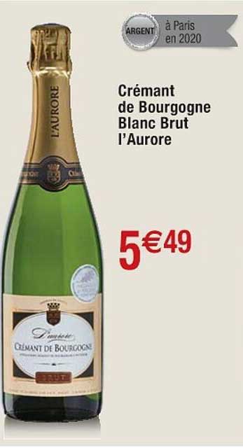 Crémant De Bourgogne Blanc Brut L'aurore