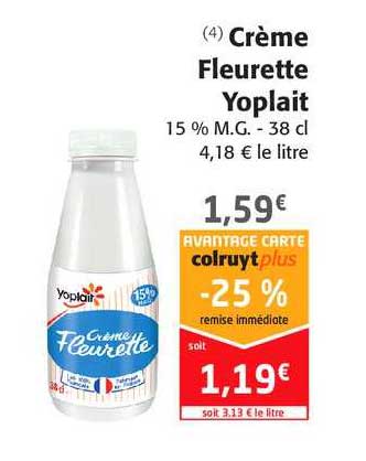 Crème Fleurette Yoplait