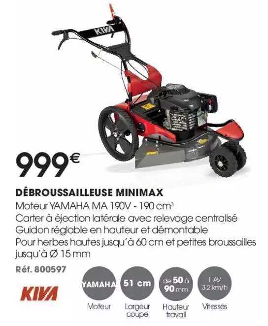 débroussailleuse minimax kiva