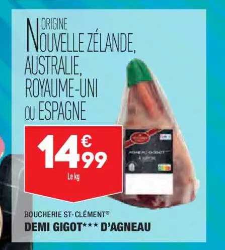 demi gigot*** d'agneau boucherie st-clément