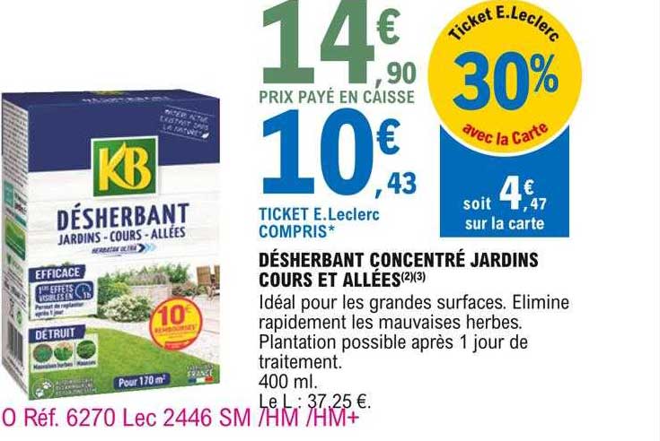 désherbant concentré jardins cours et allées