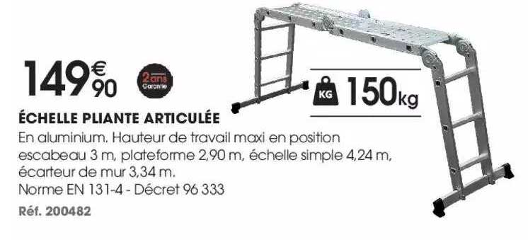 échelle pliante articulée