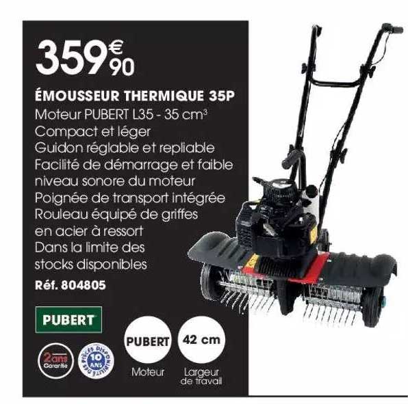 émousseur thermique 35p pubert