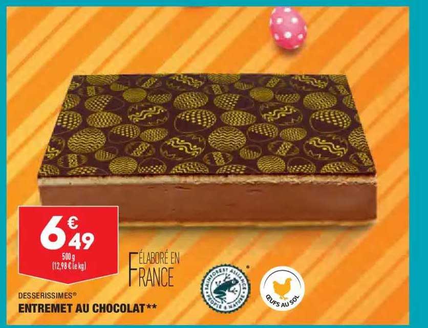 entremet au chocolat desserissimes