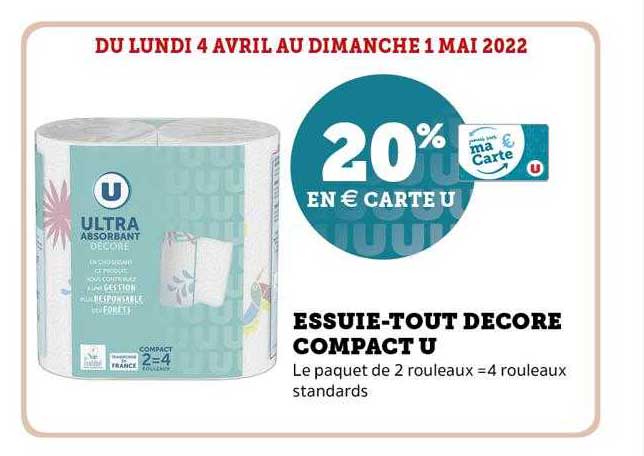 essuie-tout décore compact u