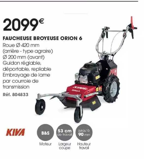 faucheuse broyeuse orion 6 kiva