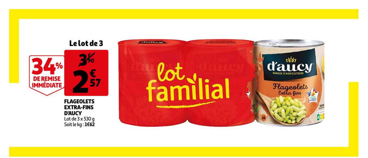 flageolets extra-fins d'aucy