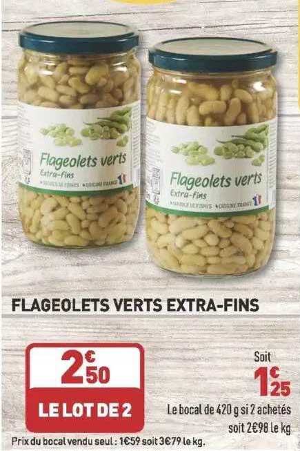 flageolets verts extra-fins