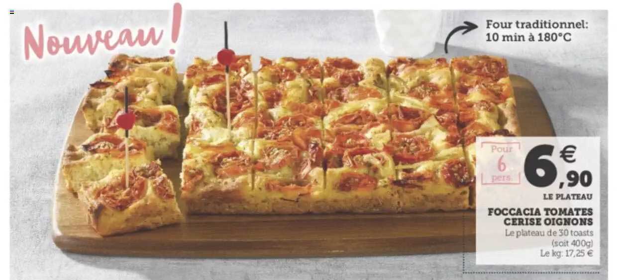 foccacia tomates cerise oignons
