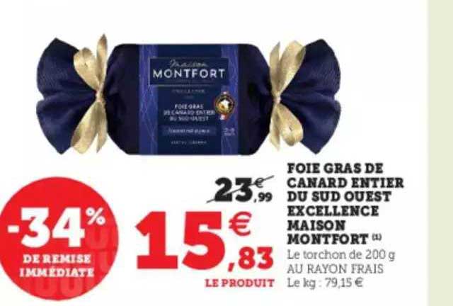 foie gras de canard entier du sud ouest excellence maison montfort