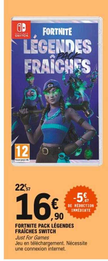 Fortnite Pack Légendes Fraîches Switch