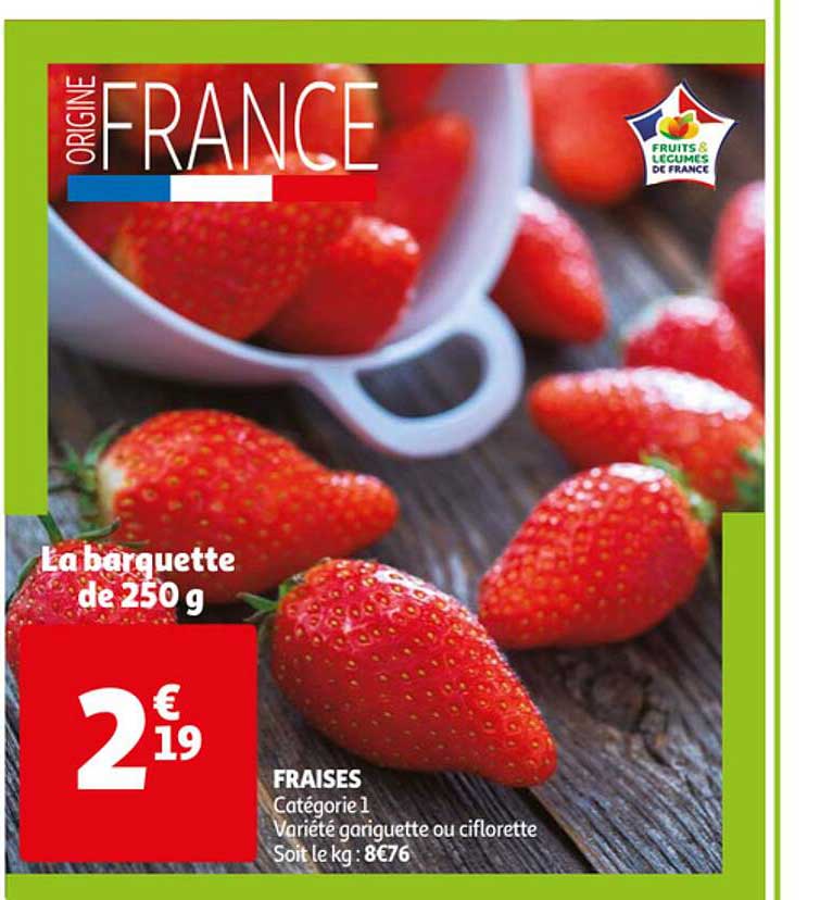 fraises gariguette ou ciflorette