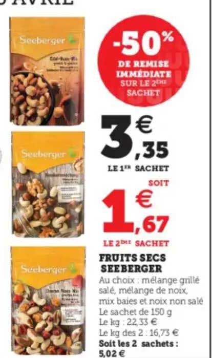 Fruits Secs Seeberger