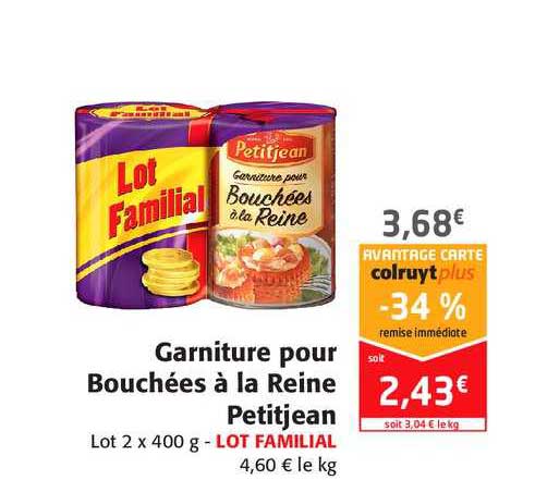 garniture pour bouchées à la reine petitjean