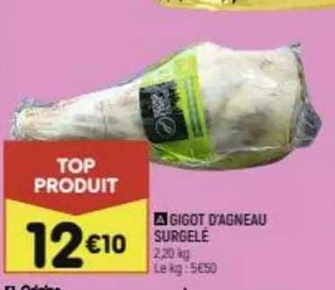 gigot d'agneau surgelé