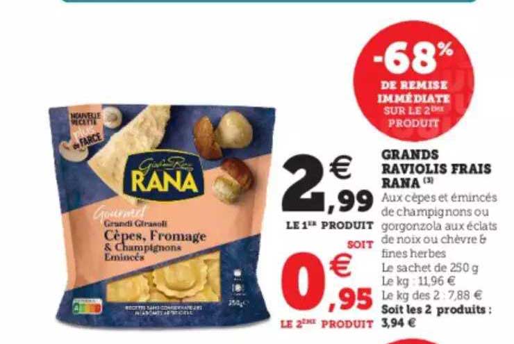 grands raviolis frais rana