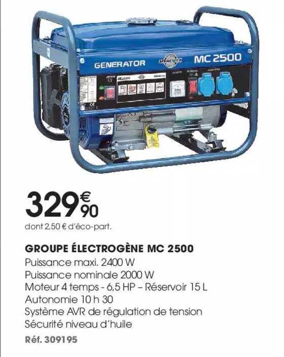 groupe électrogène mc 2500 generator