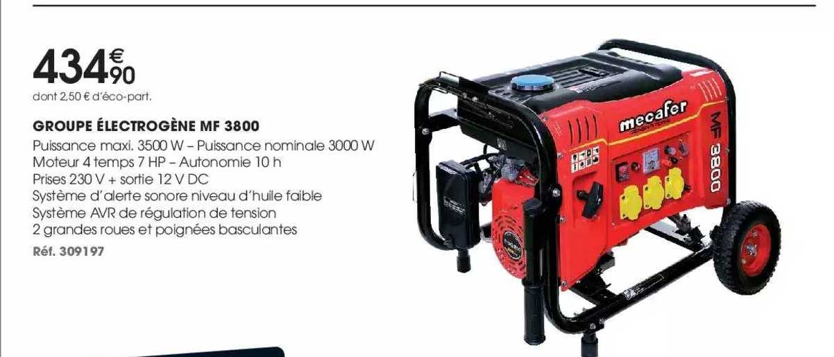 groupe électrogène mf 3800
