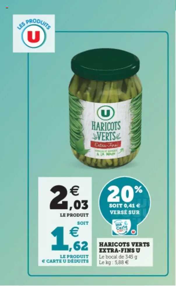 haricots verts extra-fins u