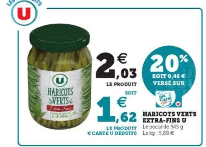 haricots verts extra-fins u
