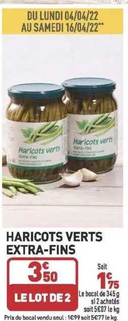 haricots verts extra-fins
